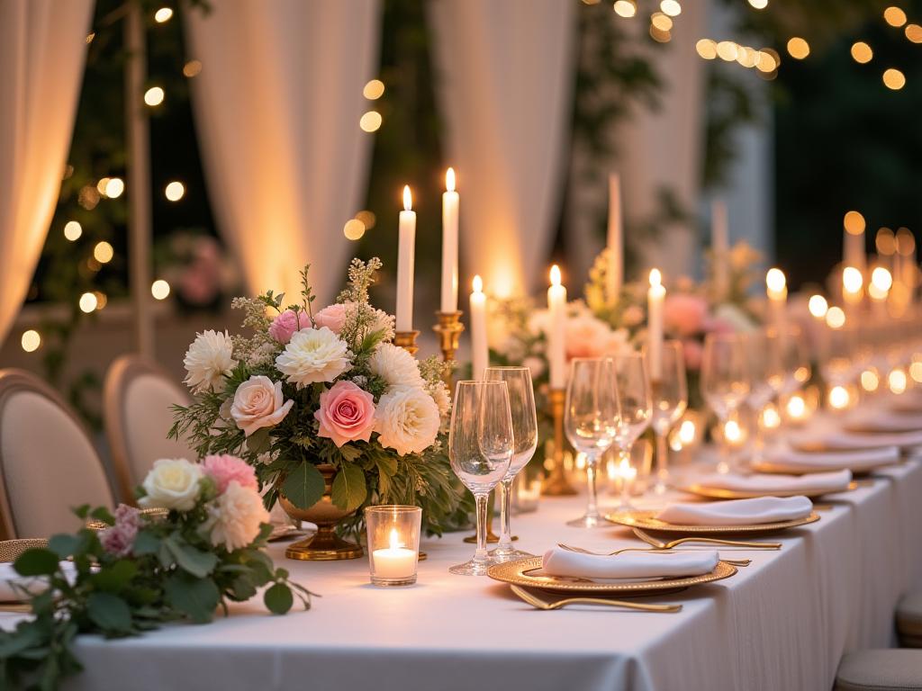 Decoración de bodas elegante